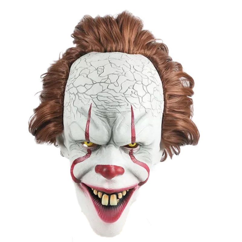 Halloween Hororový Film Klaun Back Soul Rekvizity Tanečná Párty Predstavenie Strašidelná Maska Karneval Oblečenie Latexová Pokrývka Hlavy