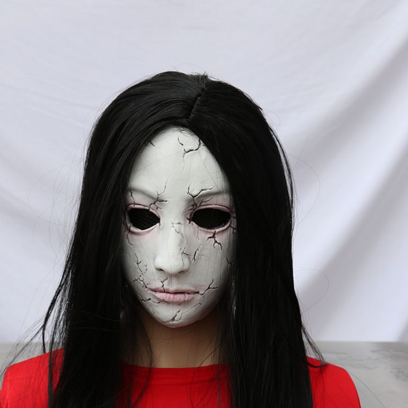 Halloween Maska Horor Haunted House Útek Z Miestnosti Kostra Žena Ghost Zombie Face Hood