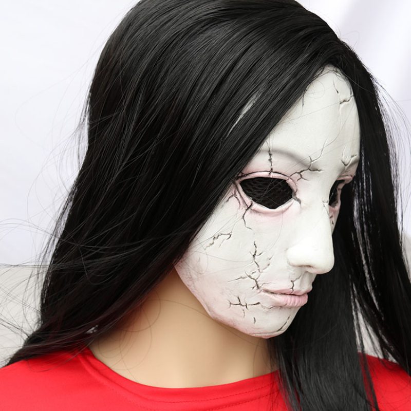 Halloween Maska Horor Haunted House Útek Z Miestnosti Kostra Žena Ghost Zombie Face Hood