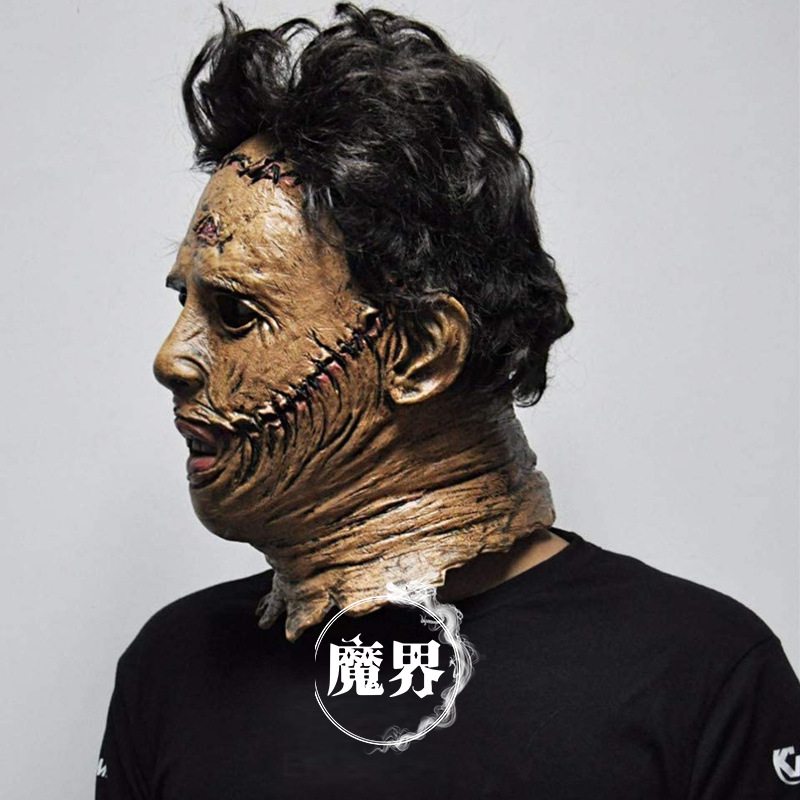 Halloween Maska Texaský Vrah Motorovou Pílou Pleťová Pokrývka Hlavy Filmové A Televízne Rekvizity Latexová Plesová