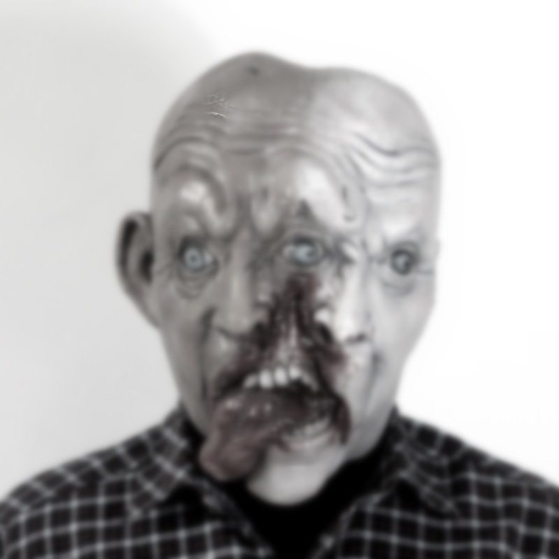 Halloween Obojstranná Zombie Maska Latexová Biochemická Látka Divný Horor Pokrývka Hlavy Pódiové Obliekanie Rekvizity
