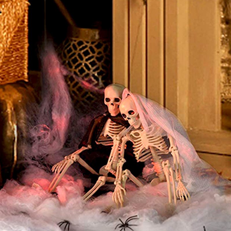 Halloween Simulácia Kostry Lebky Ľudské Telo Plastová Kostra Duch Ženích Nevesta Pár Ľudská Dekoračné Rekvizity