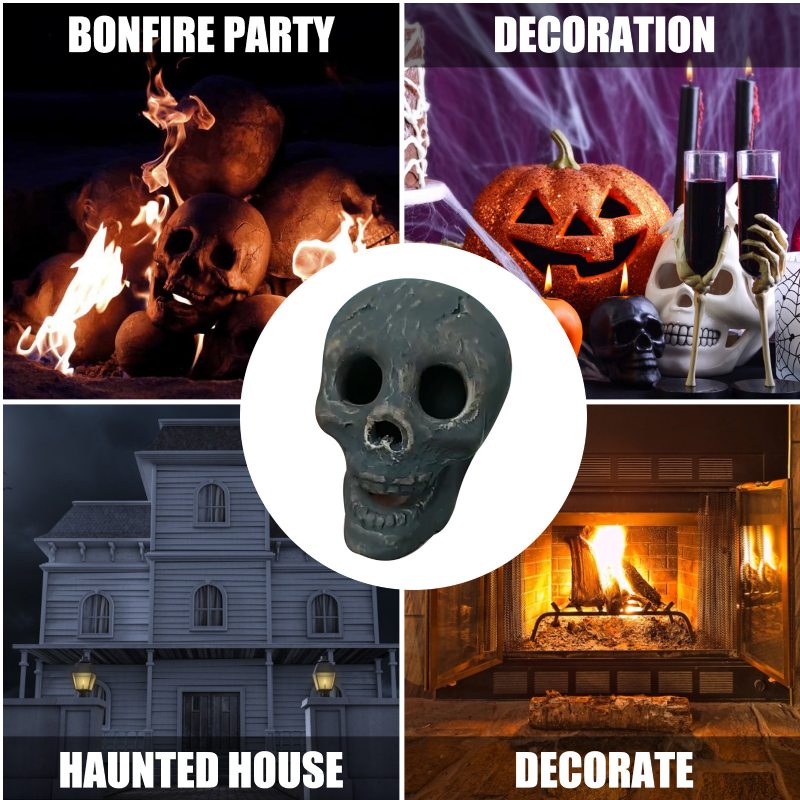 Halloween Sporák Barbecue Party Dekorácie Simulácia Lebka Rekvizity Horor Keramické Ozdoby