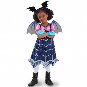 Halloween Vianočný Kostým Vampire Cos Play Kostýmy Cos Dievčenské Šaty Deti Efektné Spoločenské Pre Dievča Street Wear