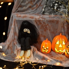 Halloweenská Hororová Výzdoba Bar S Rekvizitami Pomôcky Na Útek V Strašidelnom Dome Hlasové Ovládanie Plačúci Duch Strašidelný Detská
