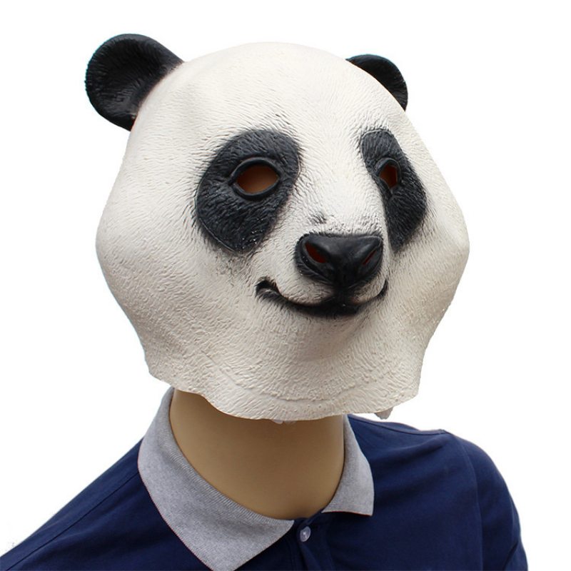 Halloweenske Nové Sviatočné Párty Potreby Aanimal Latexová Maska Giant Panda 37*32*27