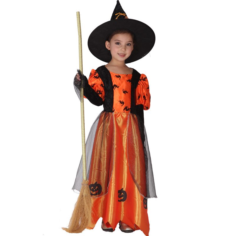 Halloweensky Kostým Detský Princezná Čarodejnica Cosplay Maškarný Čarodejnice