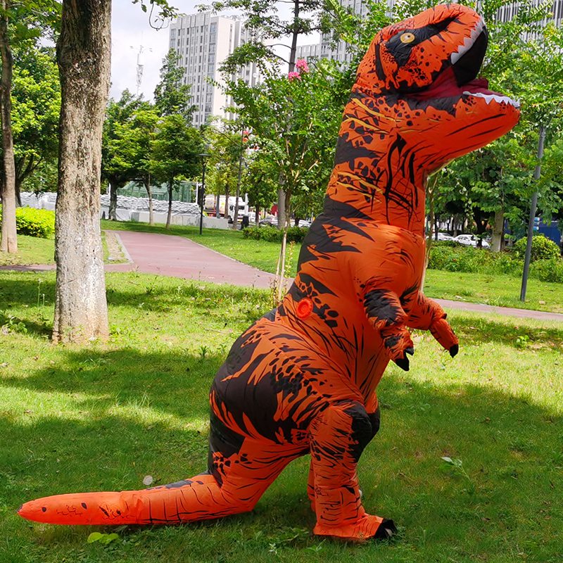 Hot T Rex Nafukovací Kostým Dinosaur Party Cosplay Kostýmy Efektný Maskot Anime Halloween Pre Dospelé Deti Dino Cartoon