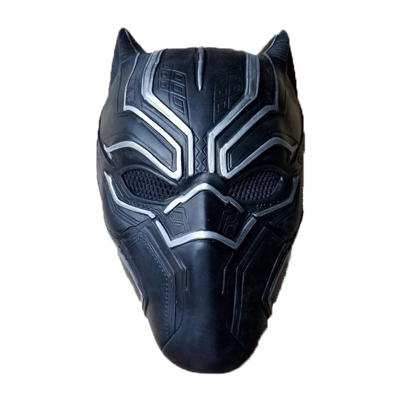 Javiskové Rekvizity Superhrdinského Cosplay S Latexovou Maskou Čierneho Pantera