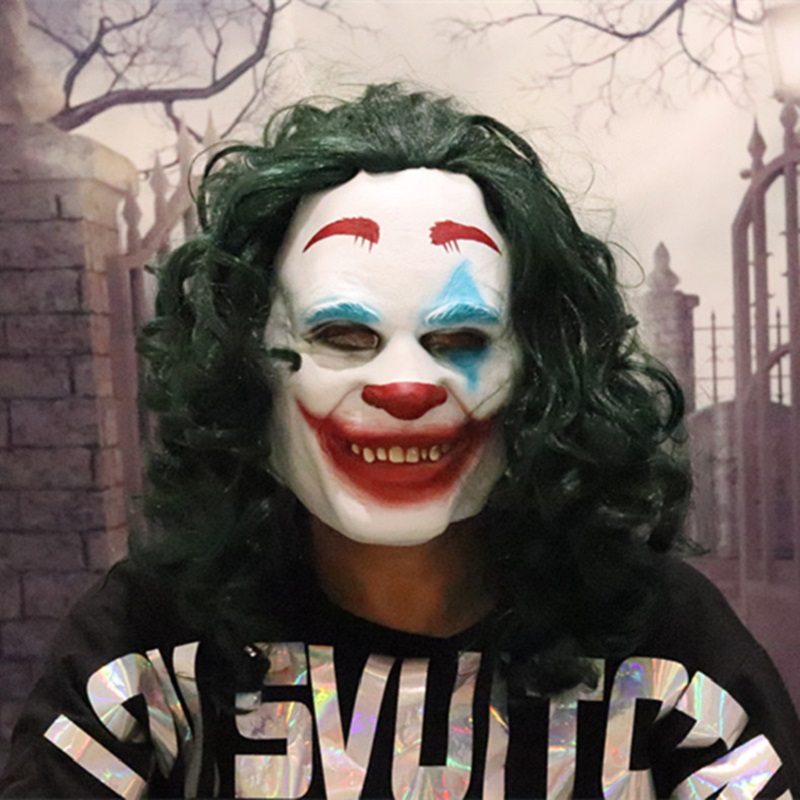 Joker Mask Film Todda Phillipsa Joaquin Phoenix Cosplay Halloween Kostým Strašidelná Maska Klauna
