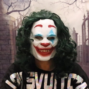 Joker Mask Film Todda Phillipsa Joaquin Phoenix Cosplay Halloween Kostým Strašidelná Maska Klauna