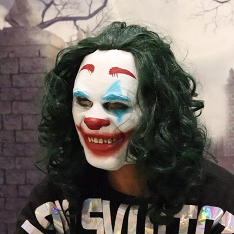 Joker Mask Film Todda Phillipsa Joaquin Phoenix Cosplay Halloween Kostým Strašidelná Maska Klauna