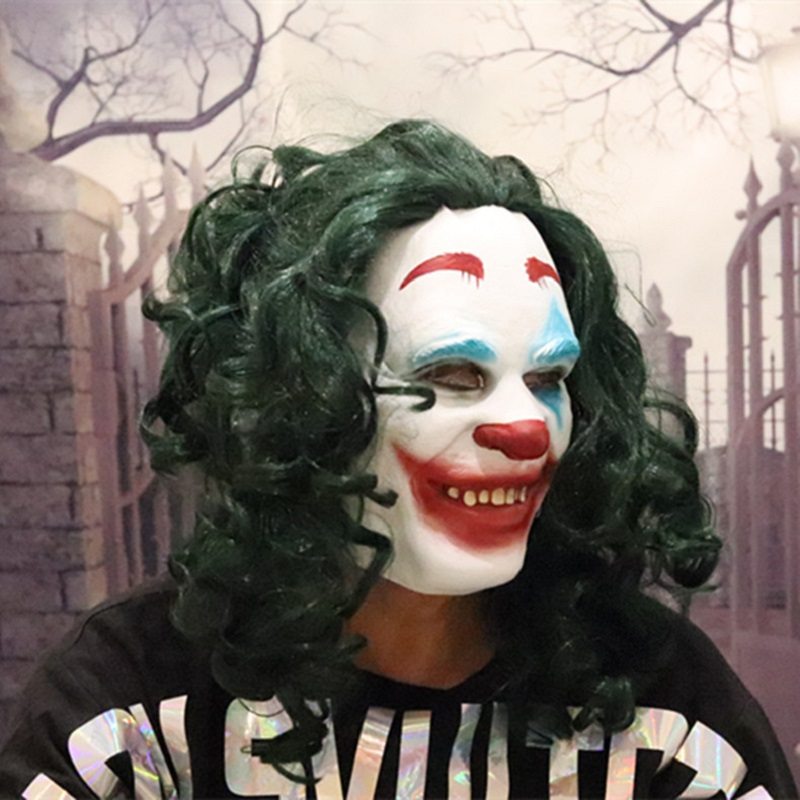 Joker Mask Film Todda Phillipsa Joaquin Phoenix Cosplay Halloween Kostým Strašidelná Maska Klauna
