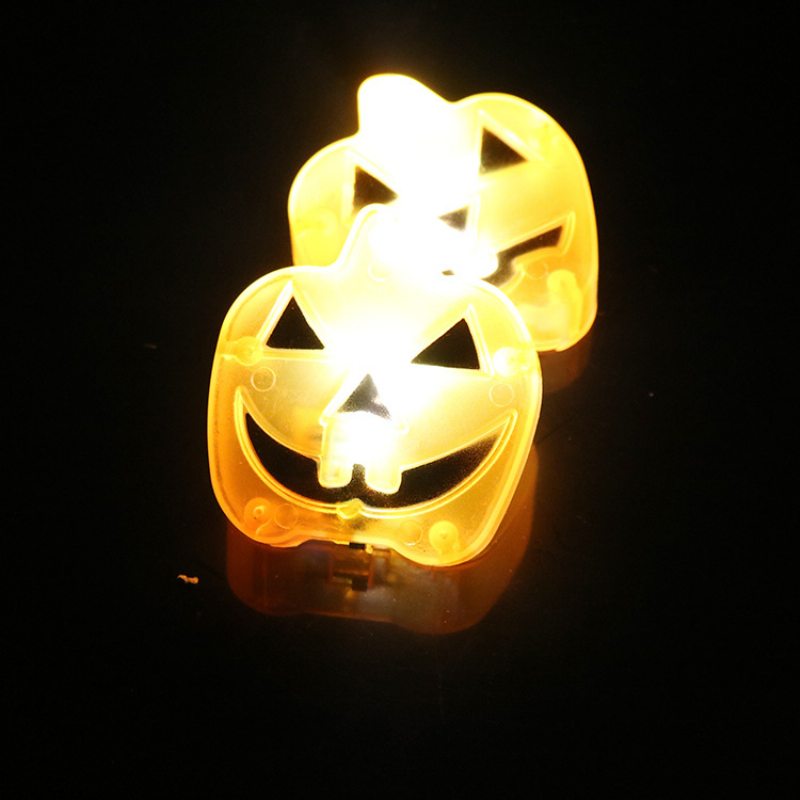 Kreatívna Halloweenska Led Tekvicová Lampa Festival Duchov Spoof Decoration Rekvizity Lebka Hlava Duch Vodotesná Tvár