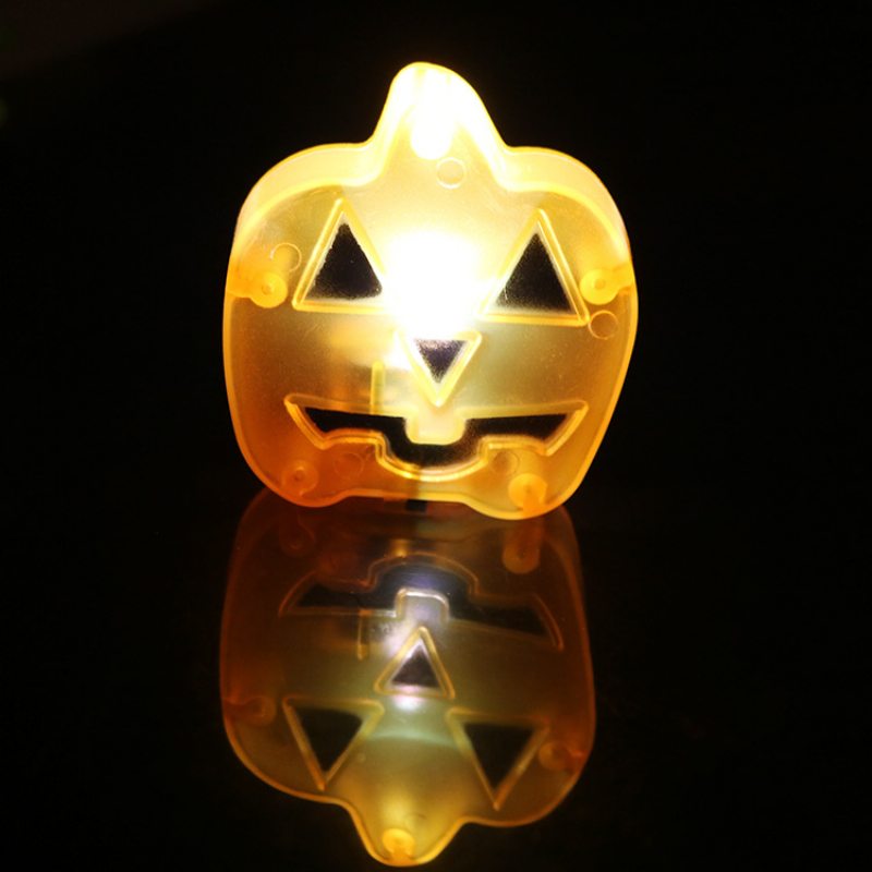 Kreatívna Halloweenska Led Tekvicová Lampa Festival Duchov Spoof Decoration Rekvizity Lebka Hlava Duch Vodotesná Tvár