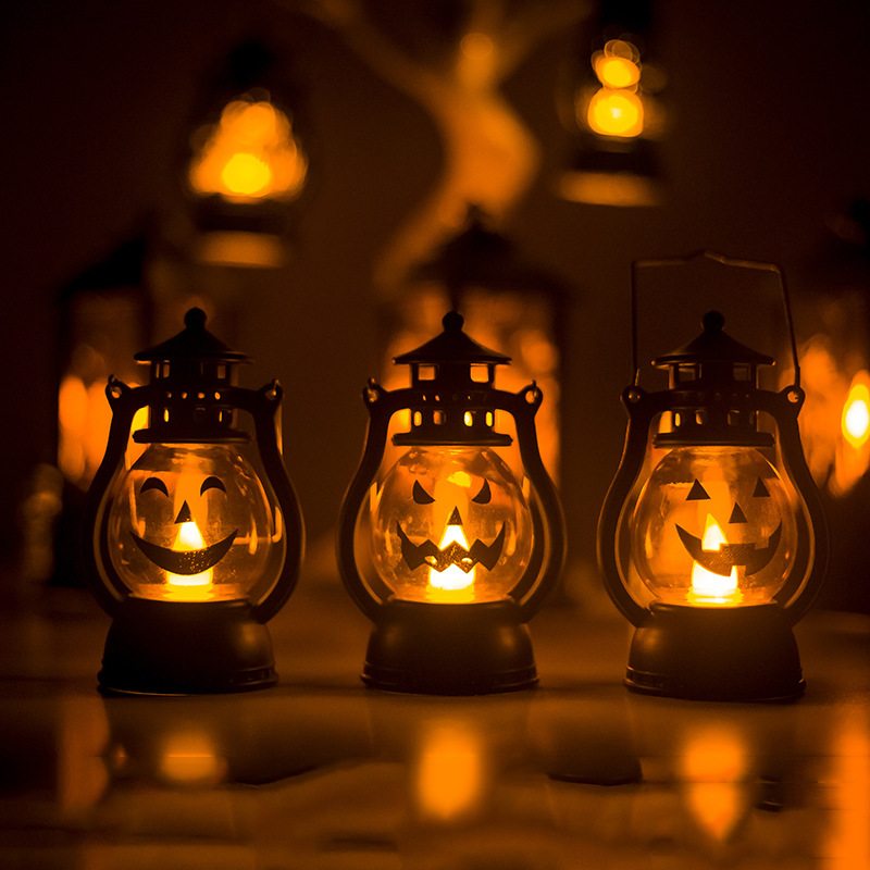 Kreatívne Halloweenske Dekorácie Tekvicové Malé Lampáše Atmosféra Ozdoby Na Párty A Bary