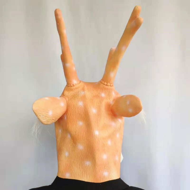 Nová Maska Sika Deer Mask Vianočné Sobie Pokrývky Hlavy Halloween Latexová Zvieratá Head Hranie S Rekvizitami Party