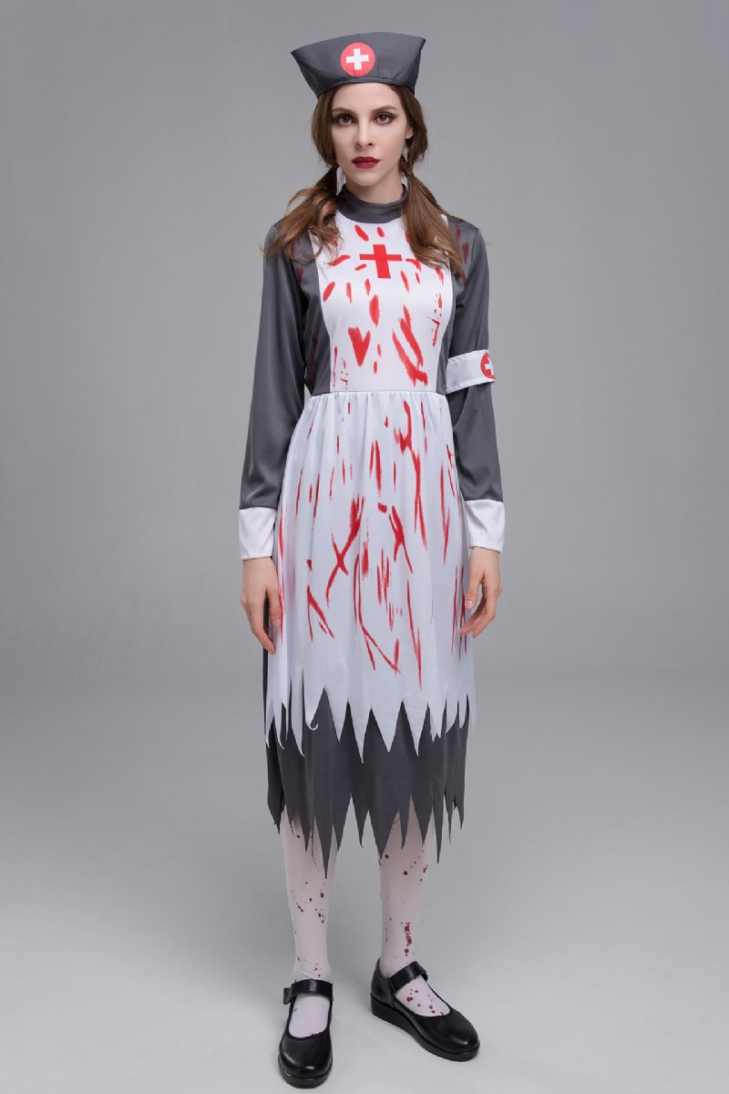 Nový Halloweensky Cosplay Ženský Hororový Kostým Zombie Na Párty S Motívom Krvavého Diabla