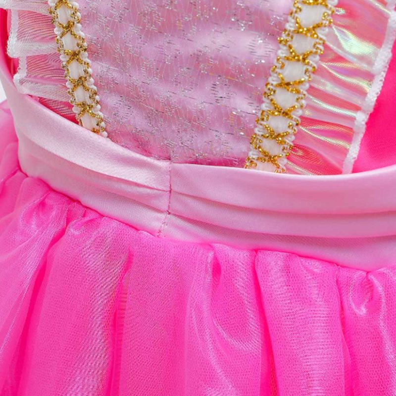 Princeznovské Šaty S Krátkym Rukávom Pre Halloweenske Dievčenské Cosplay Dievčatá Nosia Dlhé Jednodielne Sukňou Grenadine