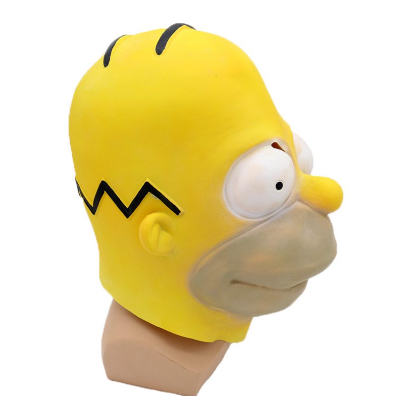 Prom Party Simpson Maska Halloween Latexová Cosplay Oblečenie Vystúpenia Kostýmové Rekvizity