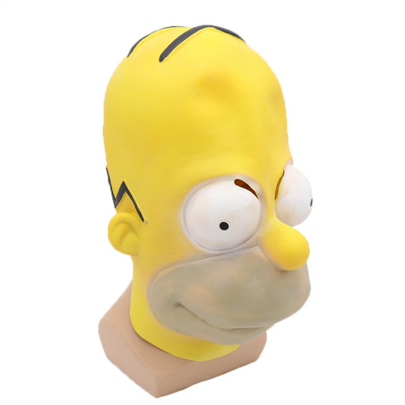 Prom Party Simpson Maska Halloween Latexová Cosplay Oblečenie Vystúpenia Kostýmové Rekvizity