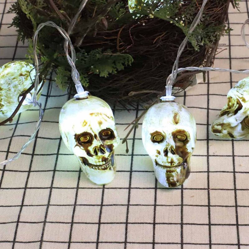 Skelton Led Reťazové Svetlá Na Dekoráciu Deň Svätých Dekoratívne Svetelné Reťaze V Novom Štýle Skull Spirit Festival
