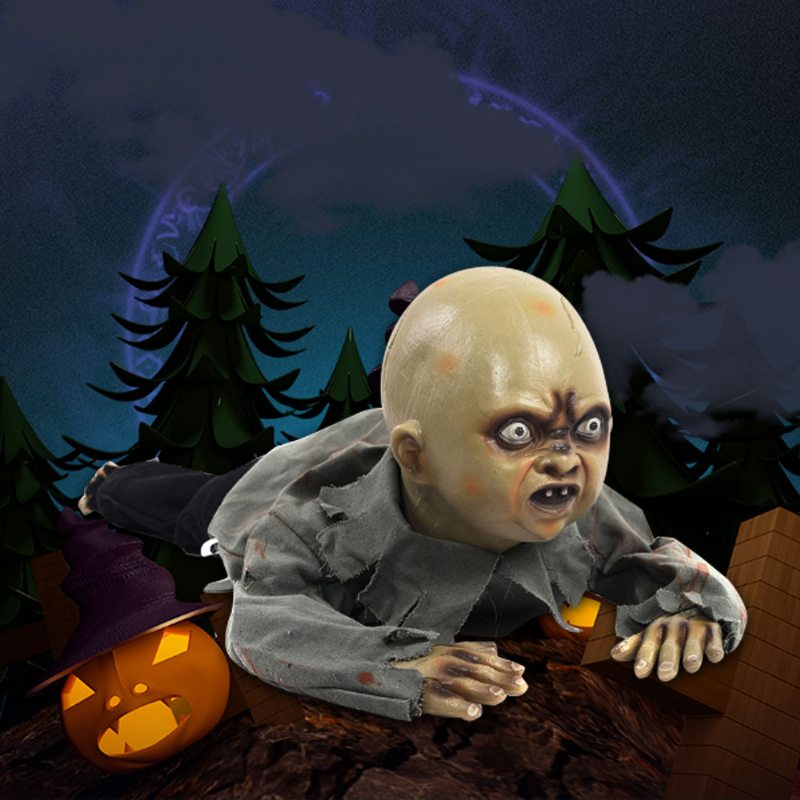 Strašidelná Halloweenska Dekorácia Do Baru Rekvizita S Ozdobným Rekvizitom Pre Bábätko So Zvukovým Dotykovým Senzorom