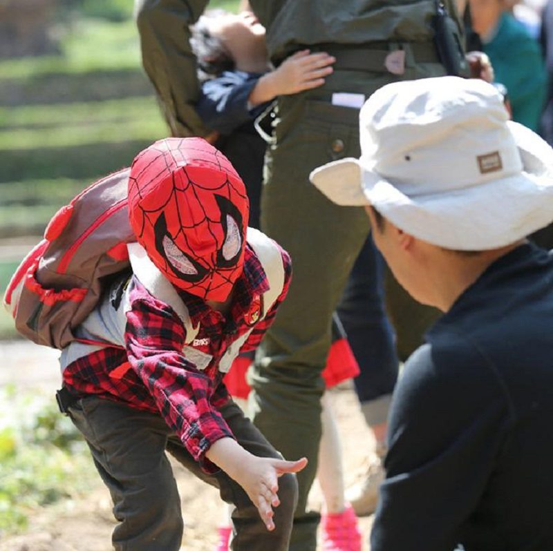 Super Hero Spiderman Jednoducho Vybavený Doplnok K Filmovému Predstaveniu S Maskou