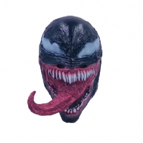Universe Deluxe Venom Spiderman Latexová Maska Halloween Costume Film Cosplay Black