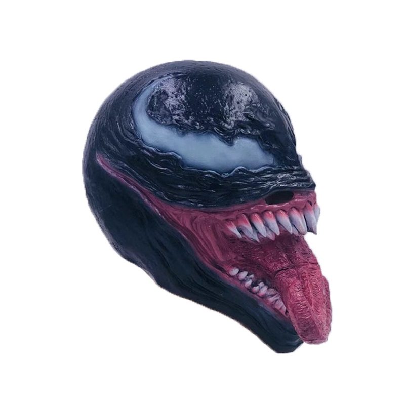 Universe Deluxe Venom Spiderman Latexová Maska Halloween Costume Film Cosplay Black