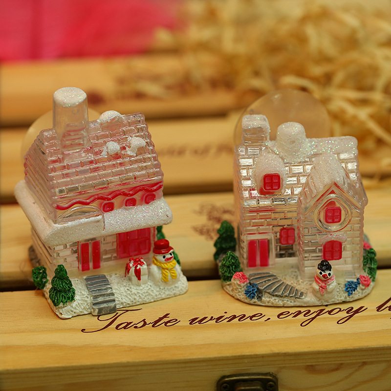 Vianočné Darčeky Zahraničný Obchod Kreatívne Ozdoby Led Svietiace Dekoratívne Živicové Prísavky Malé