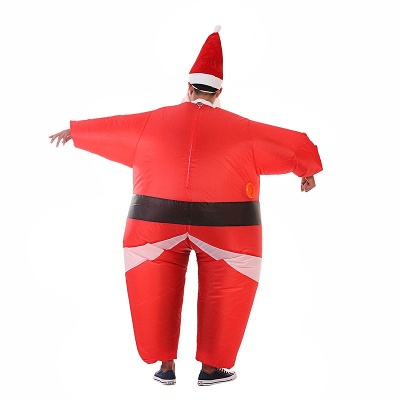 Vianočné Kostýmy Santa Clausa Nafukovacie Oblečenie Claus Cosplay Zábavné Párty Aktivity Tanečné Rekvizity