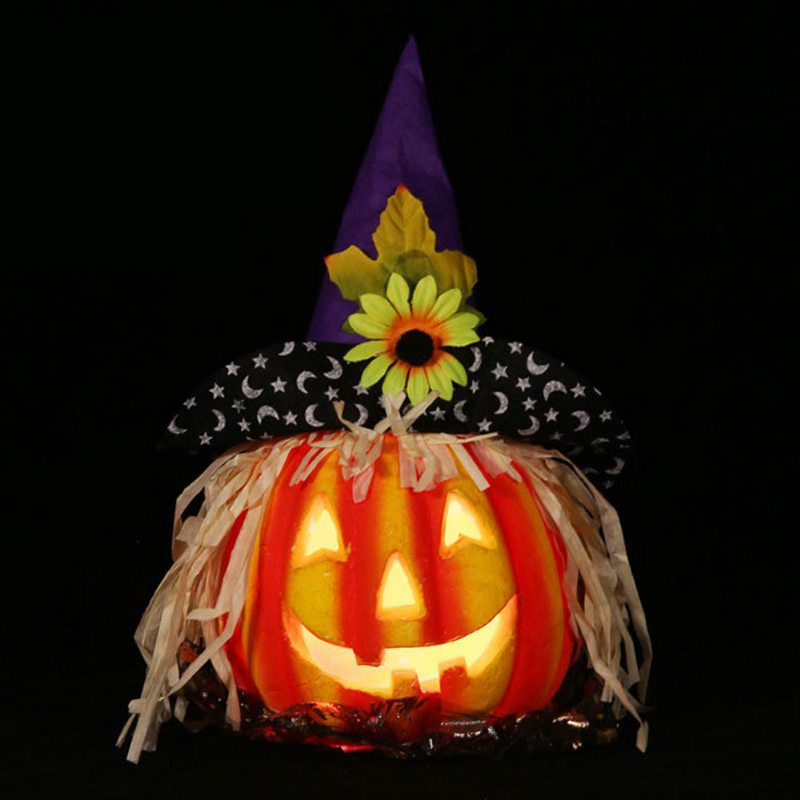 Vydutá Lampa Jack-o-lantern Na Halloween Haunted House Penová Tekvicová S Úsmevom Na Tvári
