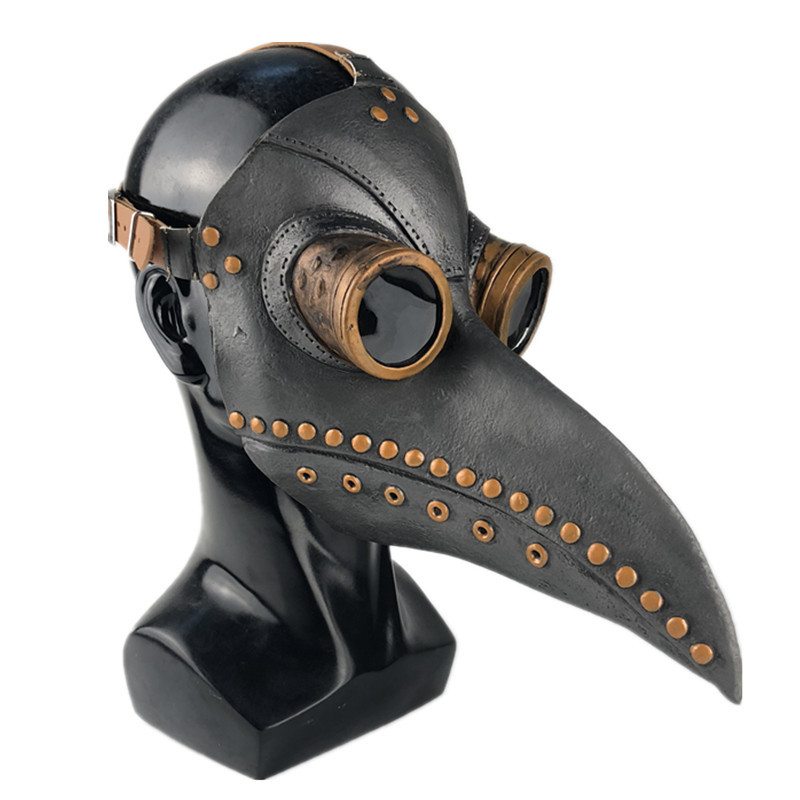 Zábavný Stredoveký Steampunk Morový Doktor Vtáčia Maska Latexové Punkové Cosplay Masky Zobák Rekvizity Na Halloweensku Udalosť Pre Dospelých