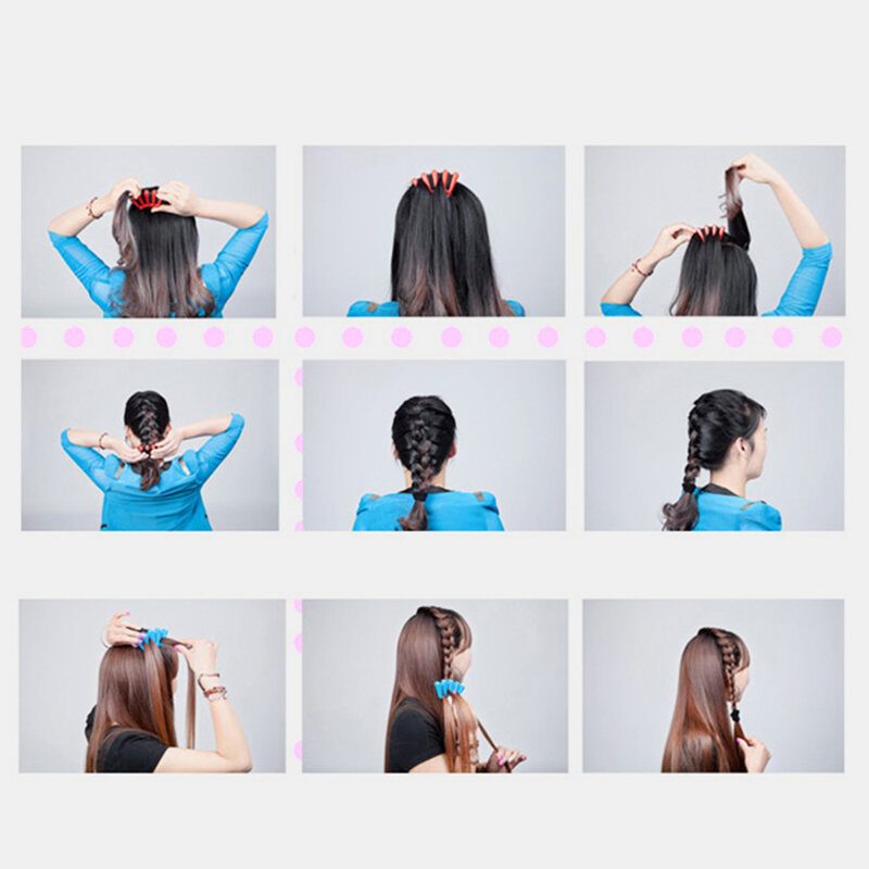 3 Farby Dizajn Piatich Prstov Nástroj Na Zapletanie Vlasov Lady Hair Cop Tool Na Úpravu Twist Braider Príslušenstvo Pre Domácich Majstrov