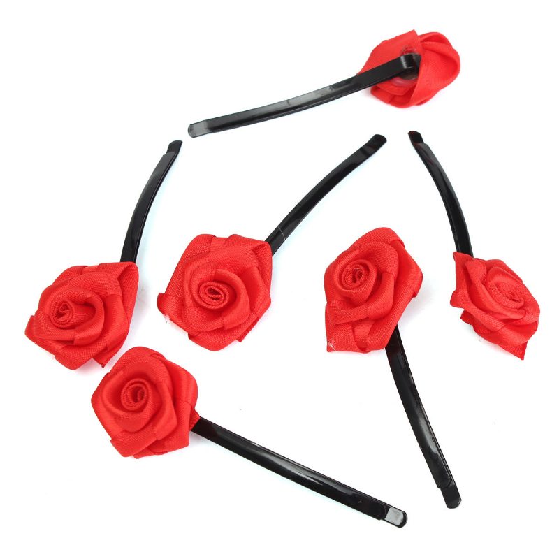 6 Ks Kvety Ruží Sponky Do Vlasov Príslušenstvo Svadobná Párty