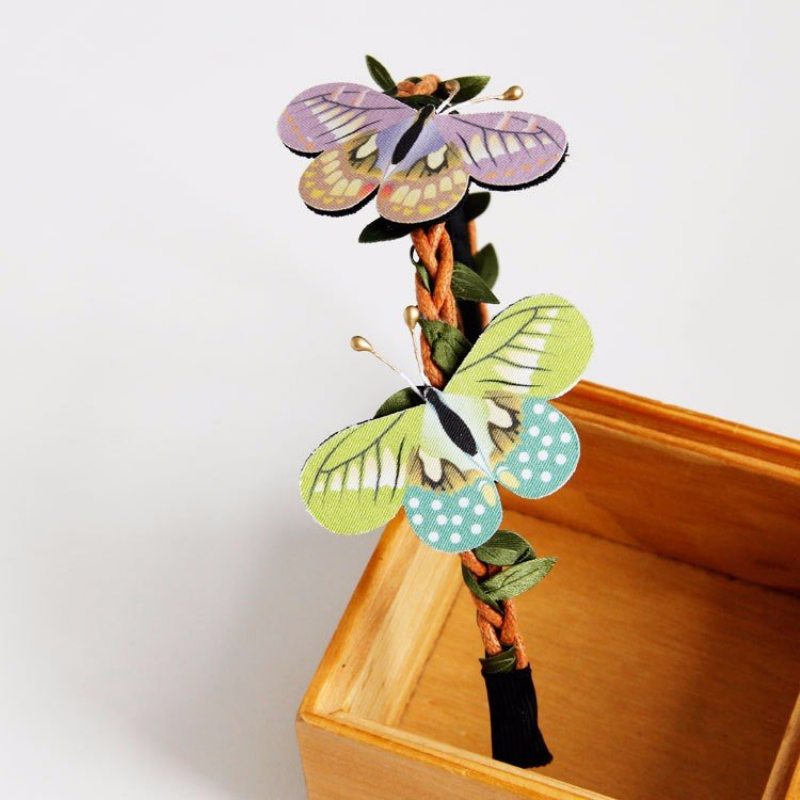 Cosplay Vintage Čelenka Retro Forest Butterfly Tree Vine Šperky