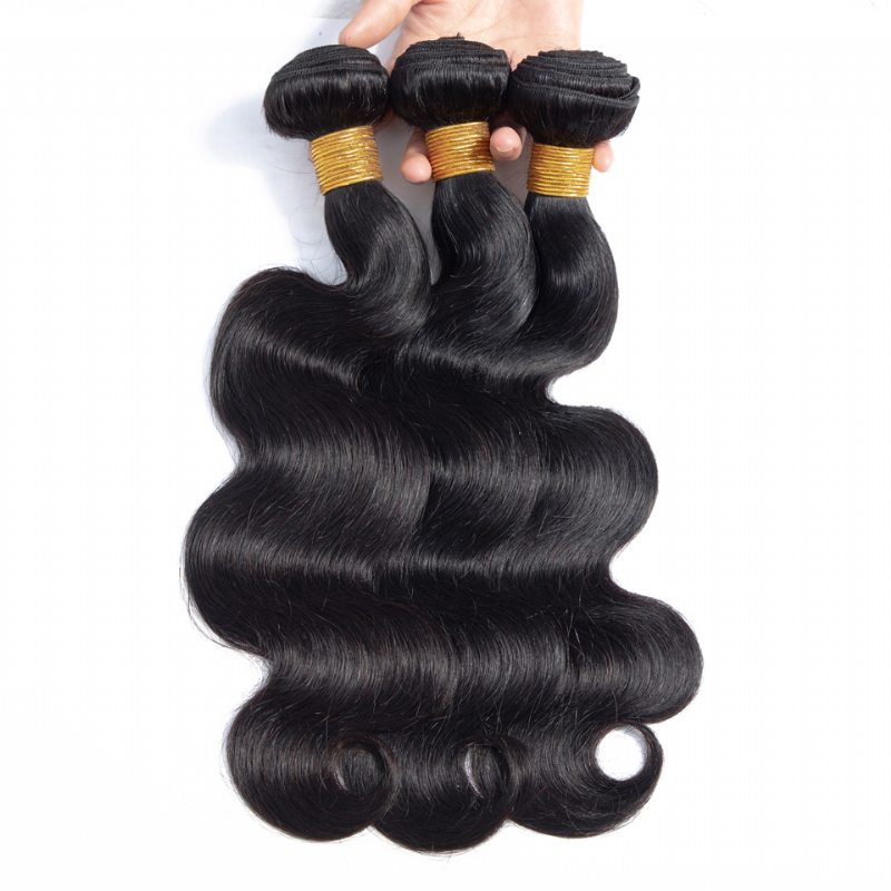 Indické Vlasy Bodywave Vlasové Zväzky 100% Prírodné Ľudských Vlasov Dvojité Útky Husté Remy