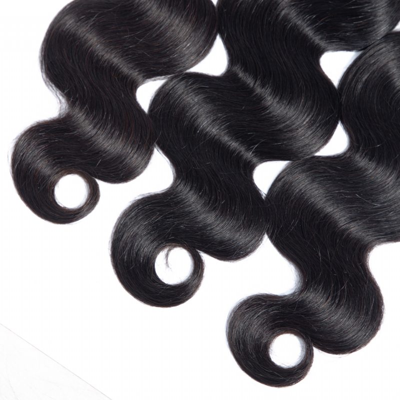 Indické Vlasy Bodywave Vlasové Zväzky 100% Prírodné Ľudských Vlasov Dvojité Útky Husté Remy