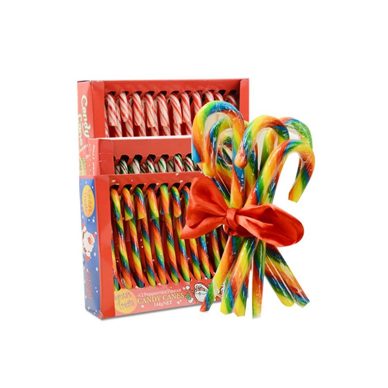 Darčeková Krabička Candy Cane Na Veľkú Noc Lízanka V Dúhovej Farbe Kreatívny Darček Multiple Taste