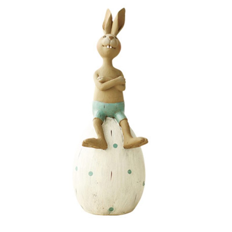 Roztomilé Kreslené Králičie Vajce Model Mrkvy Živicový Hrniec Kreatívny Zajačik Dekorácia Na Veľkonočný Stôl