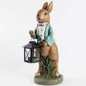 Ručne Maľovaný Veľkonočný Zajačik Lucerna Zo Živice Pre Chlapca Králika
