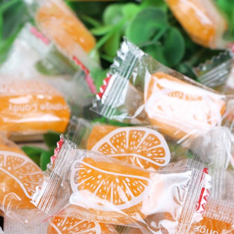 Tvrdé Cukrovinky S Pomarančovou Príchuťou Na Svadbu Tradičné V Tvare Pomarančového Segmentu 0.5 Kg Ako Jedno Balenie