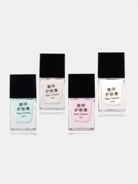 4 Farby Nail Creme Nails Art Krémový Gél Polish Peel Off Liquid