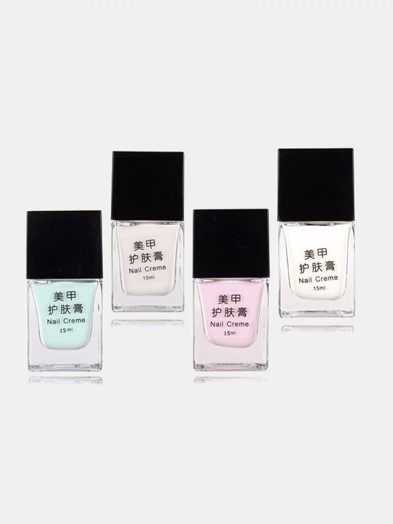 4 Farby Nail Creme Nails Art Krémový Gél Polish Peel Off Liquid