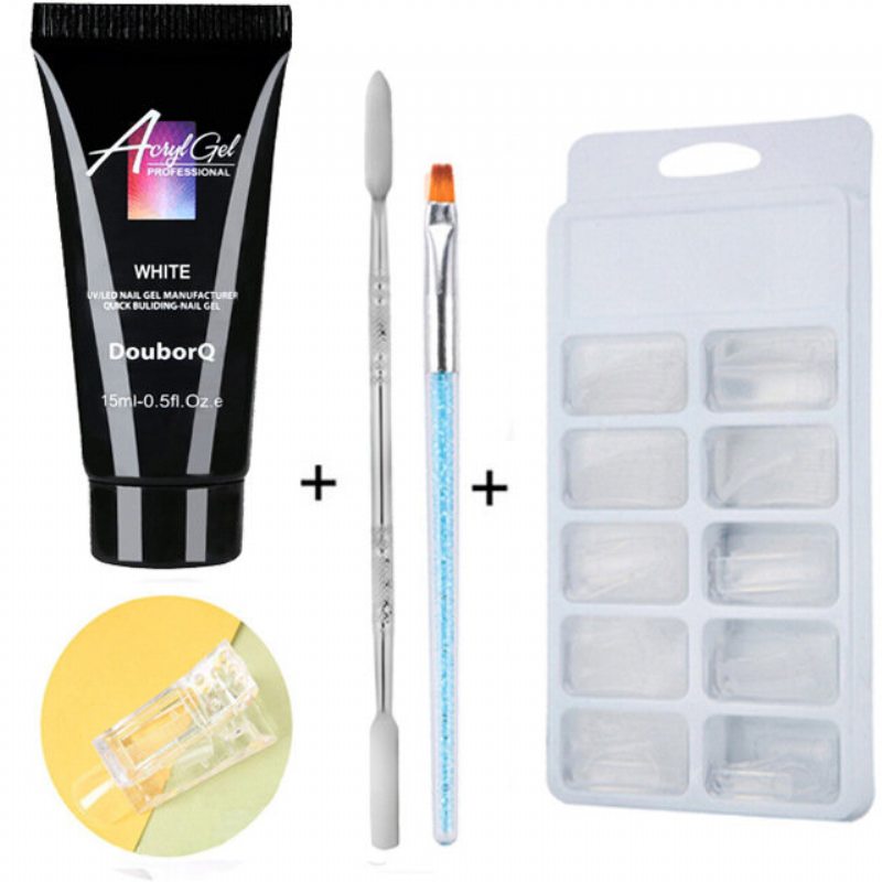 4 Ks Jelly Gel Set Na Predlžovanie Nechtov Soak Off Quick Builder Crystal Gel Nail Art Gel Kit