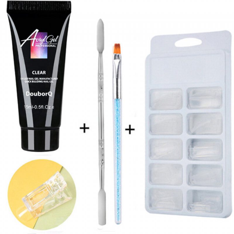 4 Ks Jelly Gel Set Na Predlžovanie Nechtov Soak Off Quick Builder Crystal Gel Nail Art Gel Kit