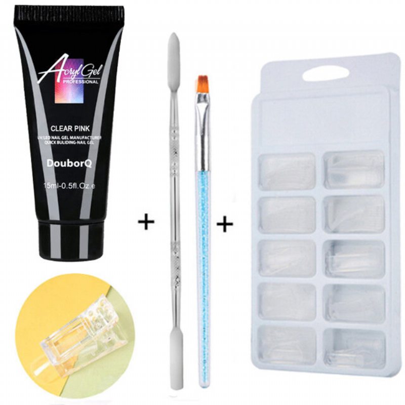 4 Ks Jelly Gel Set Na Predlžovanie Nechtov Soak Off Quick Builder Crystal Gel Nail Art Gel Kit