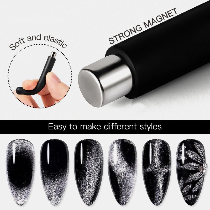 Cat Eye Magnet Spar Uv Gel Polish Špeciálny Mäkký Elastický Efektný Valcový Výkonný Na Nechty