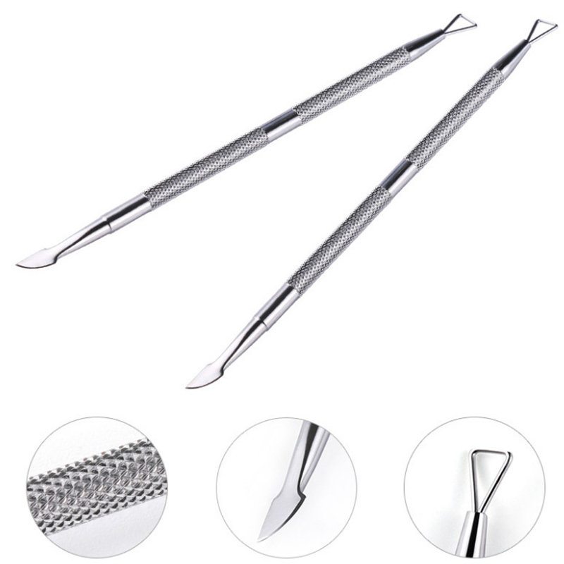 Double Head Nail Remove Stick Nerezový Nástroj Na Odstránenie Gélového Laku Na Nechty Pro Manicure Tool